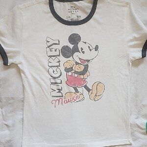 Disney Mickey Mouse Kids T-Shirt - White and Black